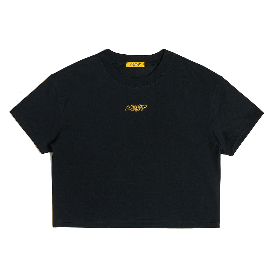 Nest Logo Crop T-Shirt Black