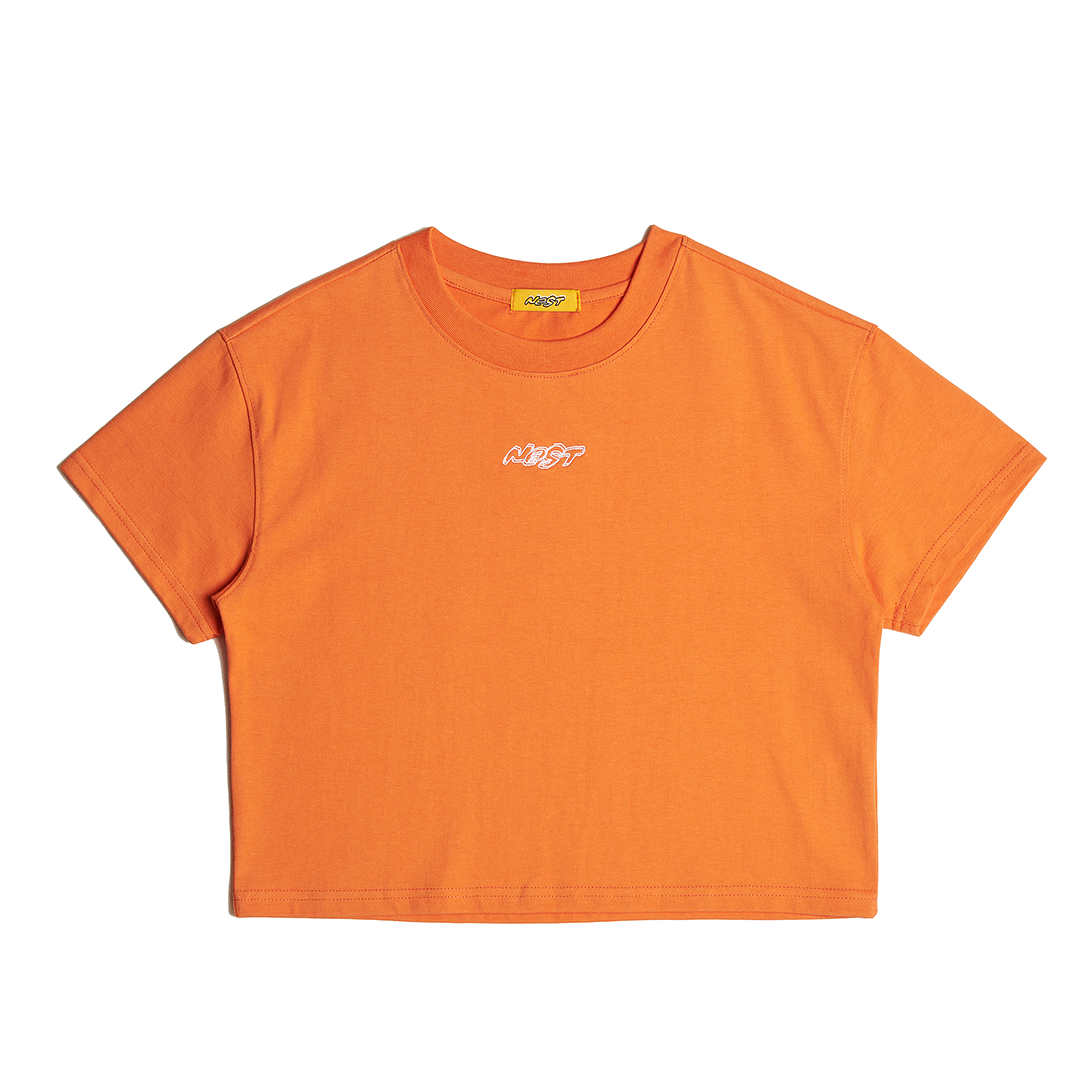 Nest Logo Crop T-Shirt Orange