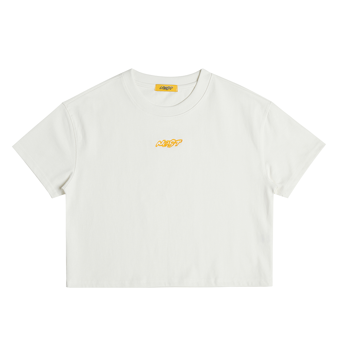 Nest Logo Crop T-Shirt White